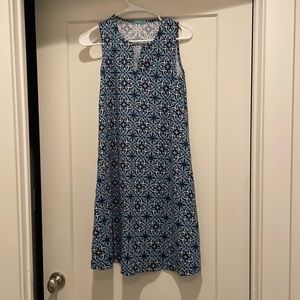 Blue patterned j mclaughlin dress